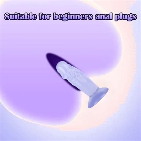 Dlido anal pequeño con tapón anal enchufe anal suave de pulgadas y