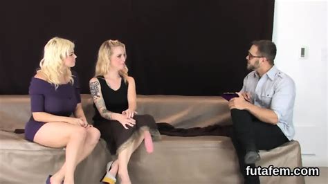 Teenies Pound Men Anal With Oversized Strap Ons And Squirt Cream