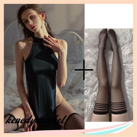 Jual LINGERIE SEXY COSPLAY CELAH TINGGI BERONGGA TANPA LENGAN DRESS A REKOMENDASI Shopee