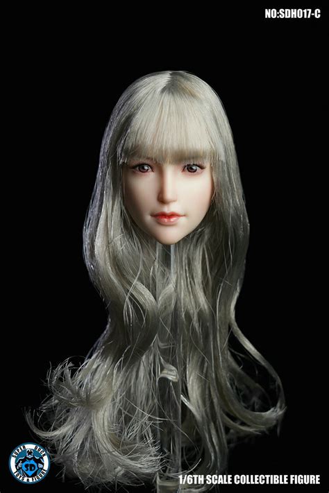 Female Head Sculpt Sdh C Pale For Tbleague Hot Toys Figure Ebay Uk