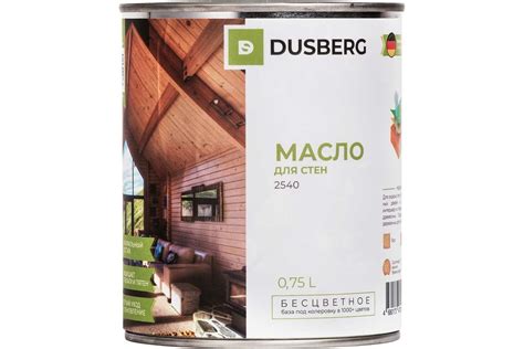 Масло для стен DUSBERG бесцветное, 0.75 л 2540075 - выгодная цена ...