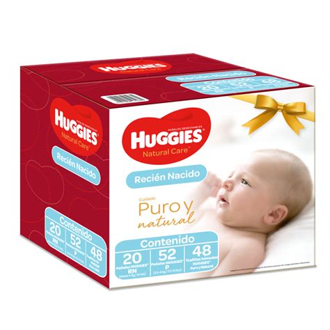 Kit De Pañales Huggies Natural Care Recién Nacido Incluye Pañales Y