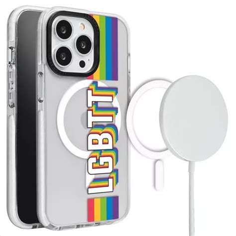 Funda Para Iphone Magsafe Lgbt Pride Gay Arco Ris Colores Env O Gratis