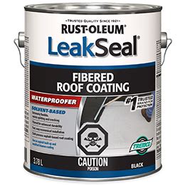 Fibered Roof Coating Leakseal Rust Oleum