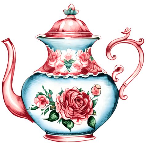 Vintage Teapot Clip Art Creative Fabrica