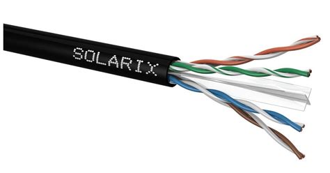 SOLARIX Kabel UTP 4x2x0,5 CAT6 PE venkovní | Elektrokramek.cz