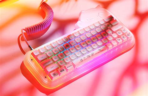 Buy Epomaker Mini Cat Hot Swappable Acrylic Rgb Wired Mechanical Gaming Keyboard Via Qmk