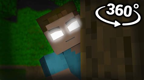 360° Vr Video Herobrine Is Stalking You Minecraft Animation Youtube