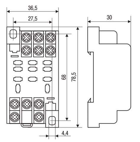 Разъем РРМ77/3 для РЭК77/3 модульный TDM SQ0701-0005