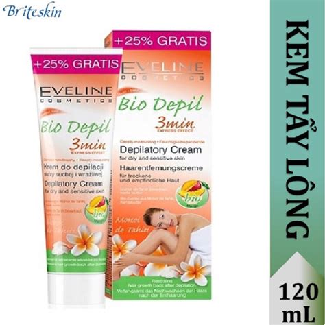 Kem Tẩy Lông Hữu Cơ Tay Chân Nách Bikini Eveline 125ml Shopee Việt Nam