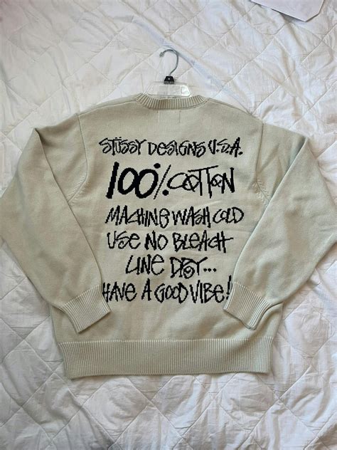 Stussy Stüssy Care Label Sweater Grailed