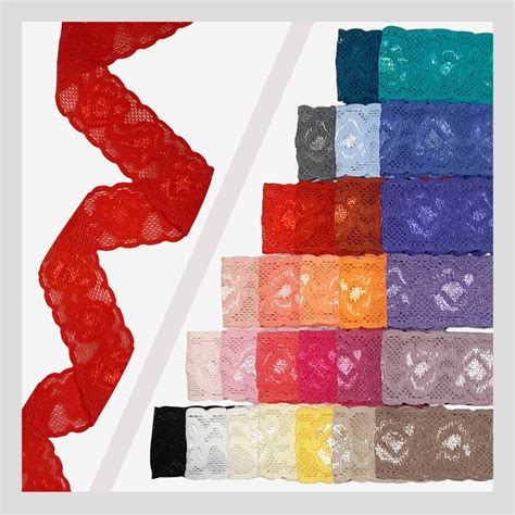 Lace Elastic 1 1 3 Or 34mm For Lingerie Or Headbands Etsy