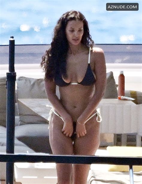 Maya Jama Sexy Seen Ruben Dias Showing Off Her Attractive Bikini Body On A Yacht At Amalfi Coast