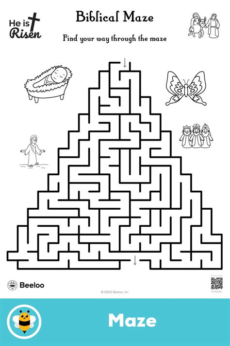 Biblical Maze Mazes For Kids Printable Crafts Printable Activities