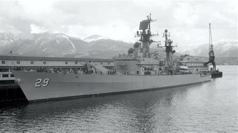 Uss Jouett Cg 29 Docked At Vancouver British Columbia Canada On 11