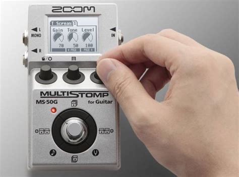 Zoom MS-50G Multi-Stomp Effects Pedal w/ 55 Custom Guitar Effects Amp ...