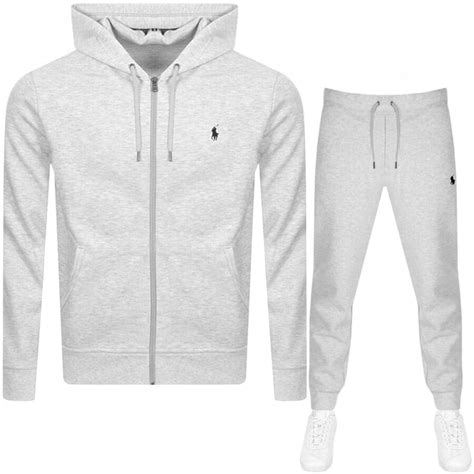 Tracksuit Bottoms Polo Ralph Lauren White Stretch Cotton Tracksuit