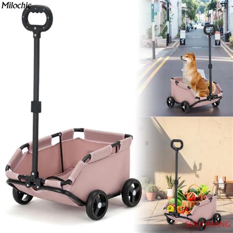 Складная коляска для собак, 4 колеса, переноска для кошек, коляска для ...