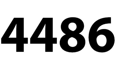 Zahl 4486