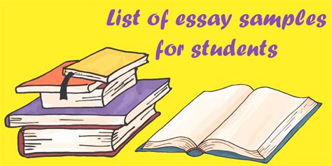 List Of Essay Samples For Students Maple Learning