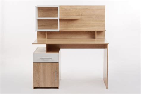 Письменный стол СПм-14, дуб сонома, белый 120х131,4х60 см - купить по ...