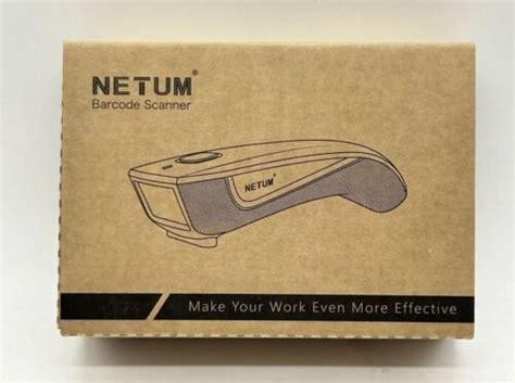 Black New 1d Netum C750 Wireless Bluetooth Barcode Scanner