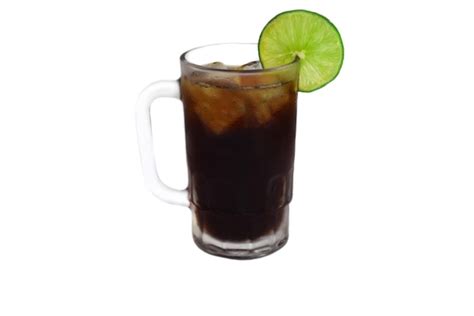 Premium Photo Mexican Drink Charro Negro Made Of Tequila And Soda
