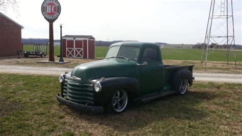 1952 Chevrolet 3100 Rat Rod Truck Ls 5 3 Swap Bagged Slammed Hot Rod Street Rod Classic