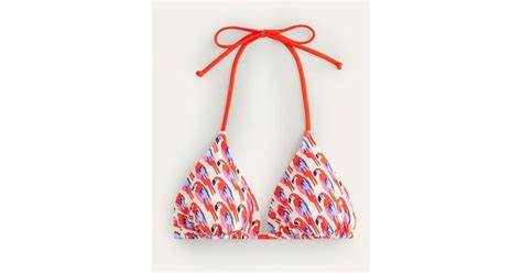 Boden Symi String Bikini Top Multi Tropical Parrot In Red Lyst