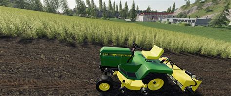 Mod John Deere 332 Lawn Tractor With Lawn Mower And Garden V20 Fs 25