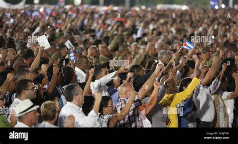 Thousands Of Cubans Take To The Streets To Pay Posthumous Tribute To