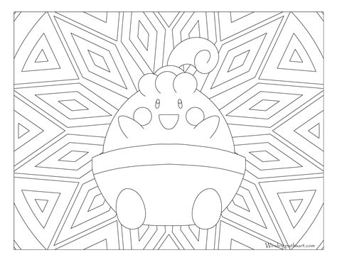 440 Happiny Pokemon Coloring Page ·