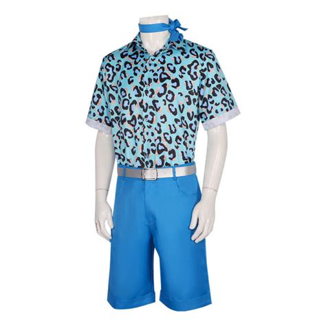 Toy Story 3 Ken Costume - Blue Leopard Print Shirt Ken Cosplay ...