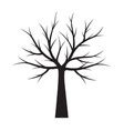 Black Winter Naked Tree Royalty Free Vector Image
