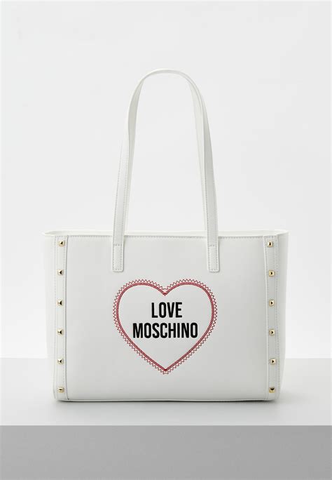 Сумка Love Moschino, цвет: белый, RTLADC703501 — купить в интернет ...