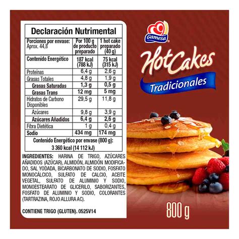 B Sicos En Alimentos Harina Para Hot Cakes Gamesa Grs