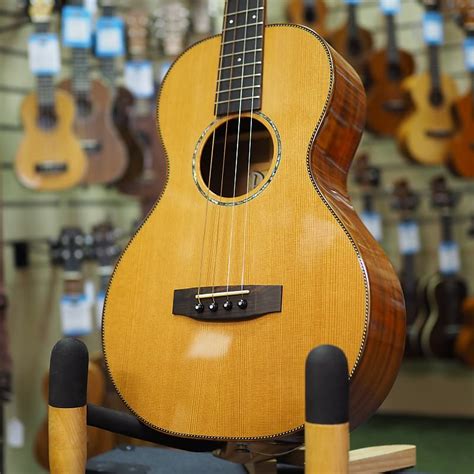 Pono Ul4 20 Cedar Steel String Baritone Ukulele Tenor Reverb