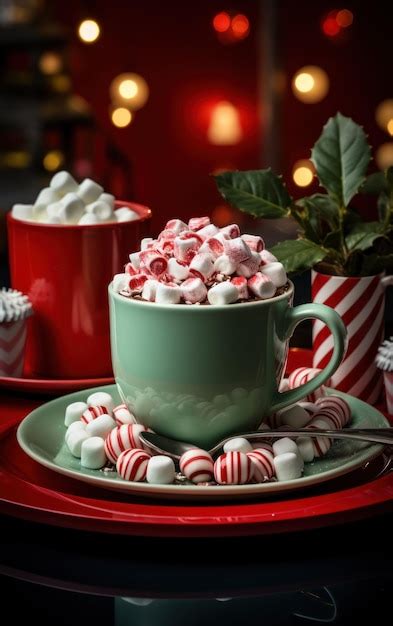 Premium Photo A Cup Of Hot Chocolate With Marshmallows