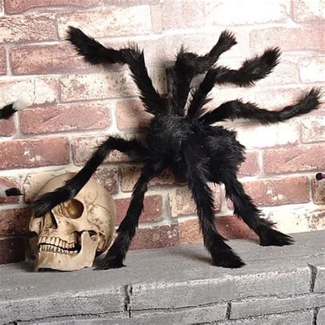 Паук из меха декоративный огромный на Хэллоуин, ~60 см - купить в ...
