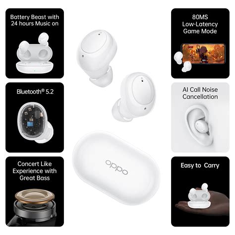 Oppo Enco Buds Bluetooth True Wireless In Ear Earbuds Tws With Mic