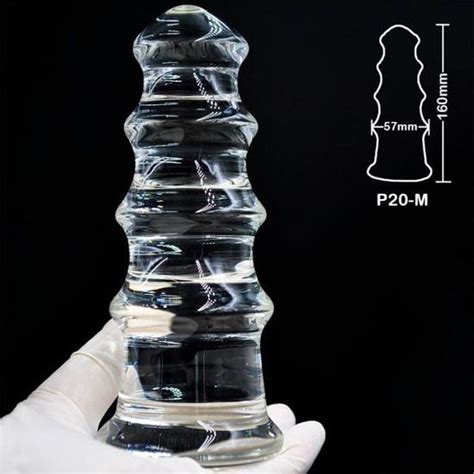 50 65mm grand verre pyrex anal gode énorme godemichet anal faux gros