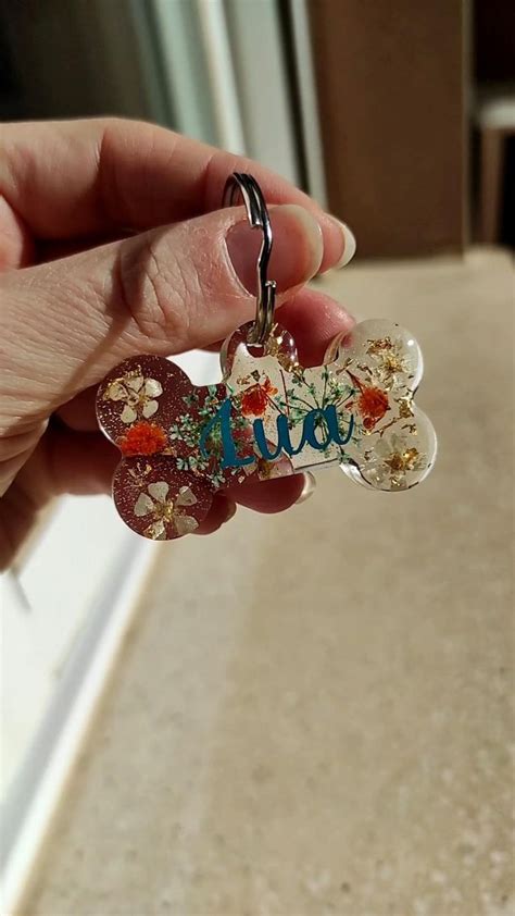 Chapa Para Mascotas De Resina Resin Dog Tag 100 Personalizada Con