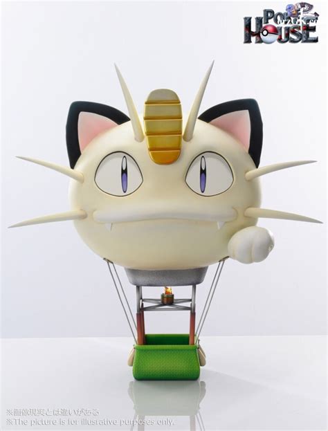 Poke House Pokémon Team Rocket with Meowth Hot Air Balloon orzGK