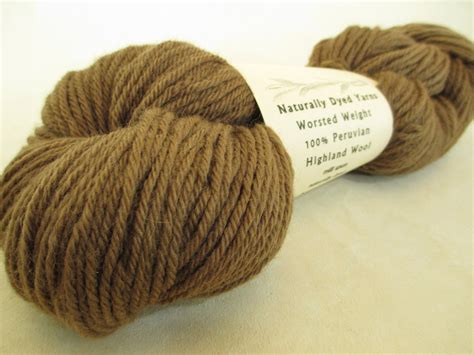 Walnut Yarn Natural Dye Plant Dyed By Donnakallnerfiberart