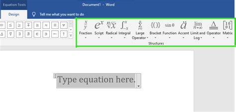 How To Insert Equations In A Ms Word Document Geeksforgeeks