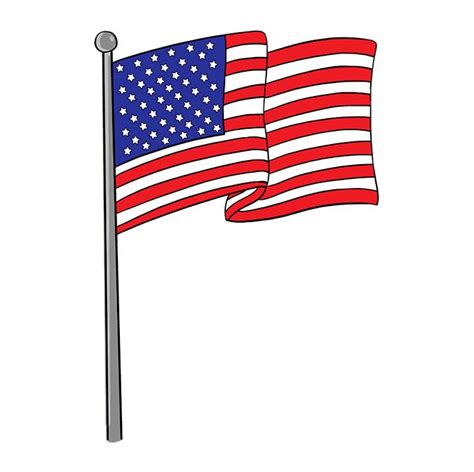 American Flag Drawing Transparent PNG Clipart Free Download