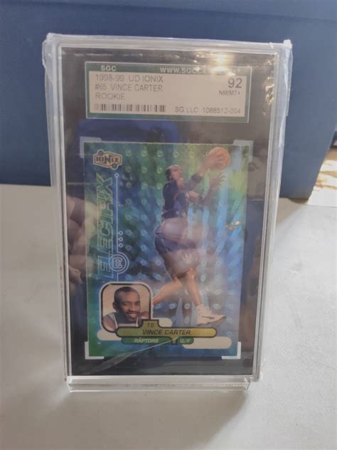 Vince Carter Upper Deck 1998 Ionix Rc Sgc92 Hobbies And Toys