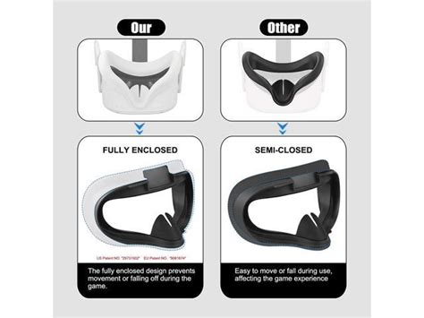 Vr Face Silicone Cover Mask For Oculus Quest 2 Headset Face Pad Cushion