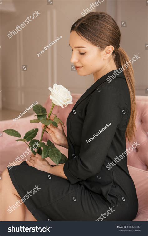 Sexy Fit Brunette Caucasian Woman Dress Stock Photo 1316634347 Shutterstock