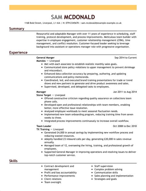 Real Estate Cv Templates Cv Samples And Examples